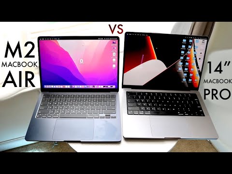 M2 MacBook Air Vs 14" MacBook Pro! (Comparison) (Review)