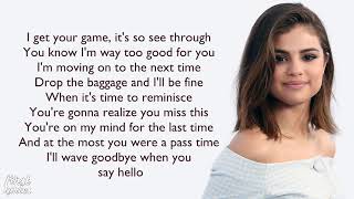 Selena Gomez The Scene - Sick Of You - Lyrics