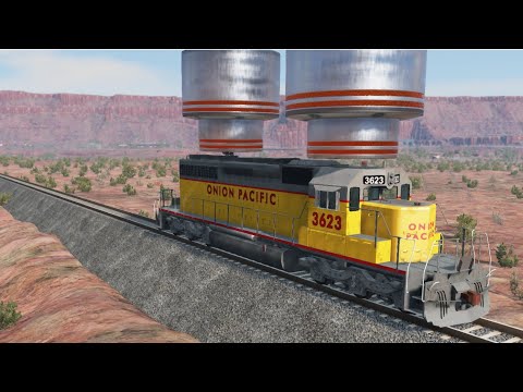 Hydraulic Press vs Trains/BeamNG-Drive