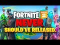 Why Fortnite Chapter 2 NEVER Should've Released.