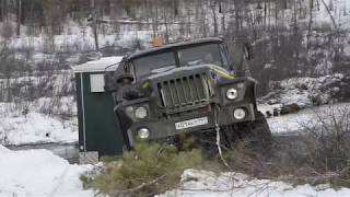 Видео Вездеход жесть вагончик чуть не перевернули на севере