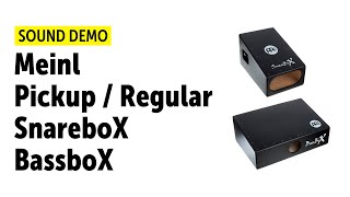 Video thumbnail for Meinl | Pickup BassboX, SnareboX | Sound Demo by Drums Bonedo
