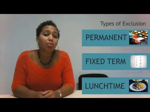 Types of Exclusion | Understanding School Exclusions: UCL CAJ Video