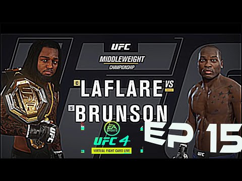UFC 4 Career Mode EP 15 |Enter the submission specialist| LaFlare VS Brunson