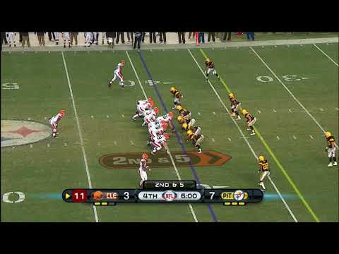 Colt McCoy takes HUGE hit from James Harrison - 2011