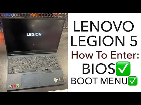 Lenovo Legion 5 15ACH6H - How To Enter Bios (UEFI) & Boot Menu Options | lenovopro | lenovo brand