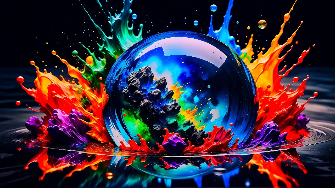 Color Bloom - Copyright Free Motion Background Video Screensaver, 4K (Ultra HD) UHD | No Sound