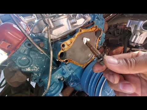 76 Mopar 360 Water pump, Alternator & Power Steering Installation