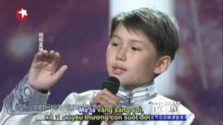 China's Got Talent 2011.Million viewers cried when the Mongolian orphan boy  singing.Guitar cover.