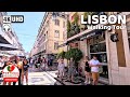 🇵🇹 [4K WALK] Full Walking Tour LISBON Portugal City Center - August 2023