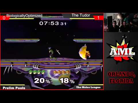 BiOp (Marth) vs The Tudor (Peach) - AML Pools [Bad Audio]