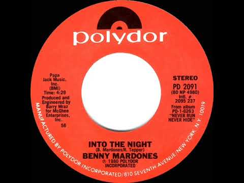 1980 HITS ARCHIVE: Into The Night - Benny Mardones (stereo 45)