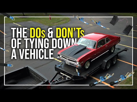 How to Properly Load & Tie-Down a Hot Rod, Race Car, or Other Vehicle on a Tow Trailer