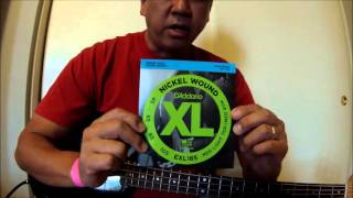 Video thumbnail for "New D'Addario Nickel Wound Bass Strings" by bassplay12