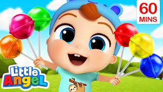 Download lagu Lollipop Color Song | Little Angel | Moonbug Kids - Fun Stories and Colors mp3