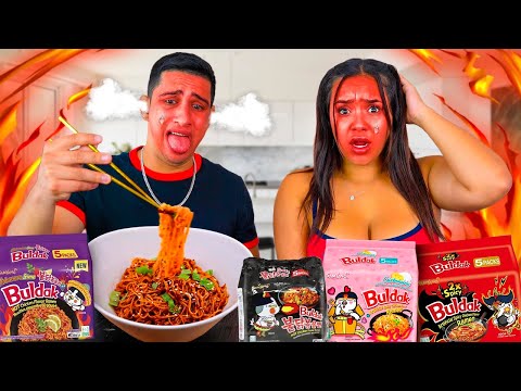 Abbiamo provato tutti i gusti di Ramen Noodles PICCANTI COREANI!! (ESTREMO)