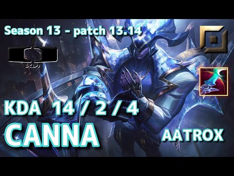 【KRサーバー/D3】DK Canna エイトロックス(Aatrox) VS アクシャン(Akshan) TOP - Patch13.14 KR Ranked【LoL】