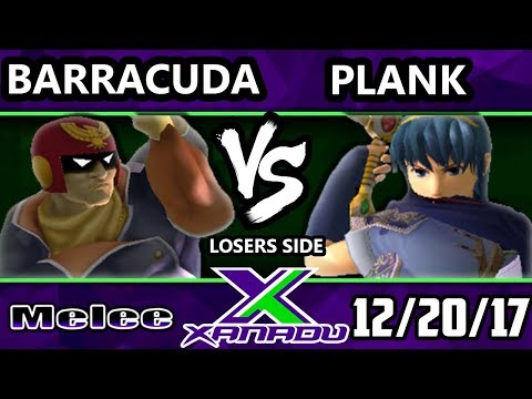 S@X 233 Melee - Baraccuda (Captain Falcon) Vs. Plank (Marth) - Smash Melee Tournament - SSBM