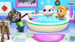 Download lagu My Talking Tom Friends (iOS, Android) Gameplay Walkthrough (Outfit7) - HD | Mini Games mp3