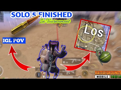 SOLO 5 FINISHED IN TOURNAMENT || IGL POV || iPhone 11 - BGMI COMPETITIV 🇮🇳 - PUBG MOBILE ||