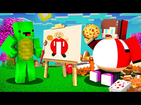 JJ Use DRAWING MOD To FAT Prank for Mikey in Minecraft! - Maizen