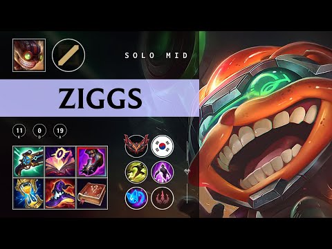 Ziggs Mid vs Orianna - KR Grandmaster Patch 25.24