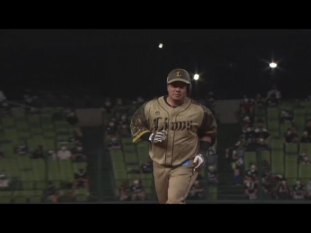 【4回裏】ベルーナドーム通算100号!! ライオンズ・山川穂高 第31号バックスクリーン弾!! 2022年8月5日 埼玉西武ライオンズ 対 千葉ロッテマリーンズ