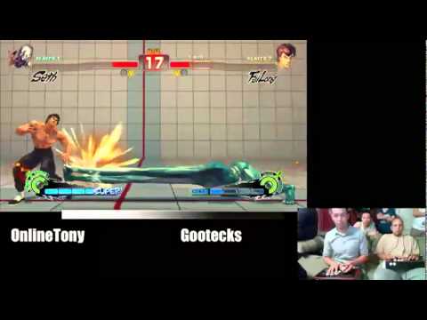 SSF4 AE: Online Tony (Seth) vs gootecks (FeiLong) - Crosscounter stream (Pre Evo 2011)