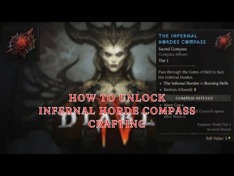 Diablo 4 Infernal Horde Compass Crafting Guide | Cant Craft Infernal Horde Compass | Infernal Horde