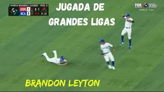 JUGADA DE GRANDES LIGAS DE BRANDON LEYTON - NICARAGUA🇳🇮🔥 #deportesvip