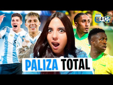 REACCIÓN a la CULEAD* de ARGENTINA (4) a BRASIL (1) *Eliminatorias Sudamericanas*