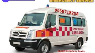 Get Medilift Ambulance Service in Pitampura and Saket