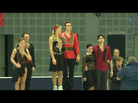 Senior Victory Ceremony NRW Trophy for Ice Dance 2016