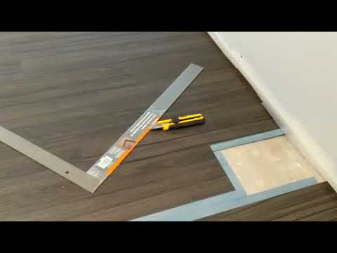 trafficMASTER Allure vinyl plank flooring installation.