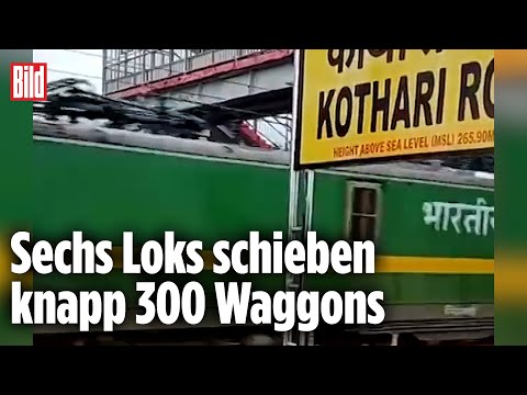 Super Vasuki: Super-Zug in Indien ist 3,5 Kilometer lang