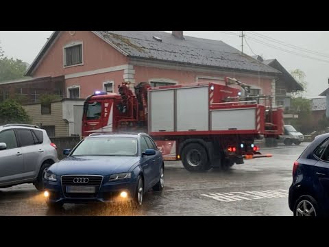 [Verkehrsunfall Aufräumarbeiten] KDO-F1, RLF-A, WLF+AB-Tank | FF Puchheim