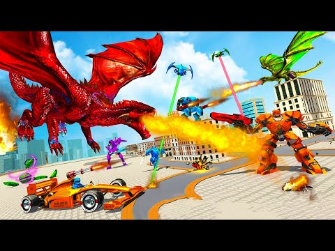 Tank Robot Car Game 2020 – Robot Dinosaur Games 3d video | Robot 2021 gameplay | 3D robot gameplay