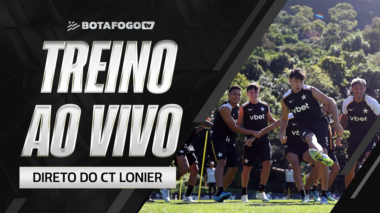 AO VIVO | Botafogo transmite treino desta quarta direto do CT Lonier