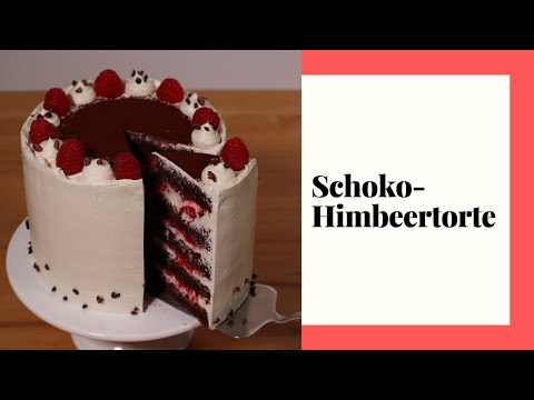 Leckere Schoko-Himbeertorte mit Quark-Mascarpone Creme | Torte dekorieren