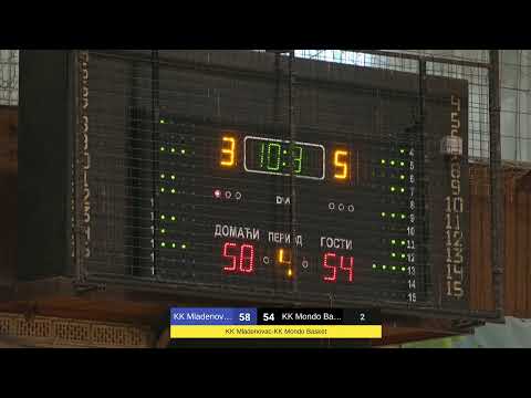 1.MRL Centar 1. kolo KK Mladenovac-KK Mondo Basket