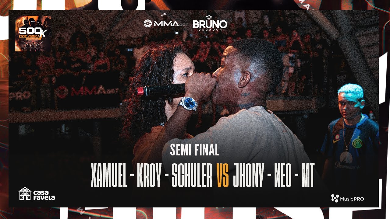 (JOGOU NA CARA 🔥😱) JHONY MC, NEO E MT X XAMUEL, SCHULER E KROY - SEMI FINAL - #BDC500K