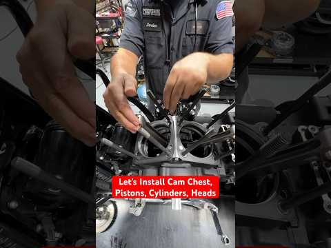 Install Cam Chest, Pistons, Cylinders, and Heads #harleydavidsonmotorcycles #motorcycle #harleys