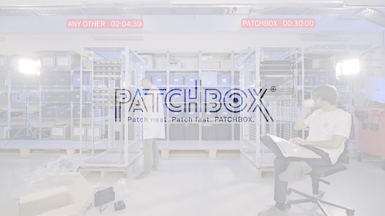 Patchbox PATCHBOX PLUS+ Cat 6A, UTP, 1.8 m, Gelb, 24 Kassetten