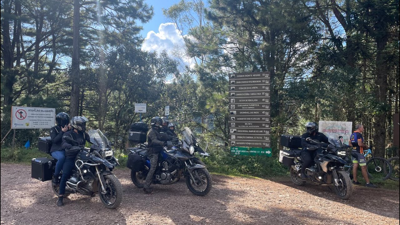 Viajem de moto ( São José dos Ausentes a Urubici). # Parte 3 saída da pousada.