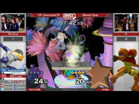 CFL Smackdown 97 Melee - PG Plup (Sheik) vs Pi (Samus) - Winners Semis