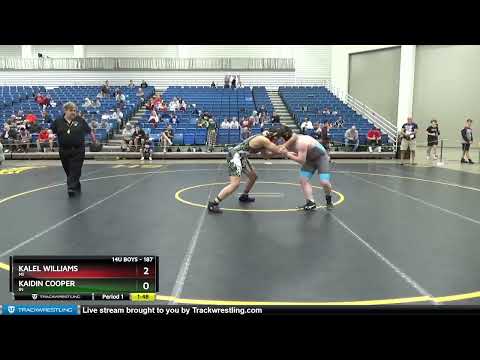 187 Lbs Round 1 - Kalel Williams, MI Vs Kaidin Cooper, IN A700