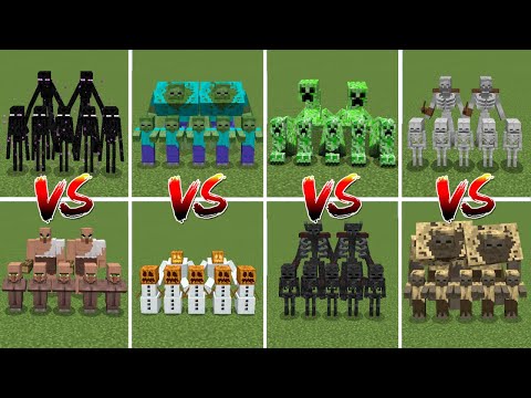 ALL MOB ARMY TOURNAMENT | Minecraft Mob Battle