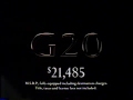 1992 Infiniti G20 Best Handling Car In The World TV Commercial