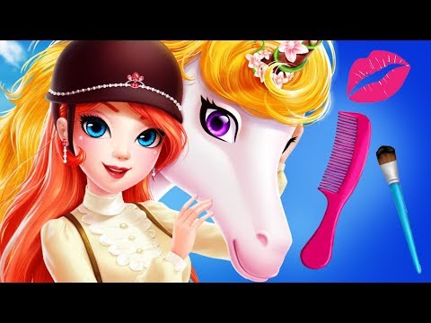 Fun Horse Care Games - Pony Royal Princess Pet Dress Up Makeup Hair Style & Color Makeover Kids Game