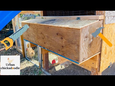 DIY External Chicken Nest Boxes For Collecting Eggs Easily